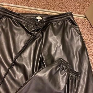 Target leather joggers xl